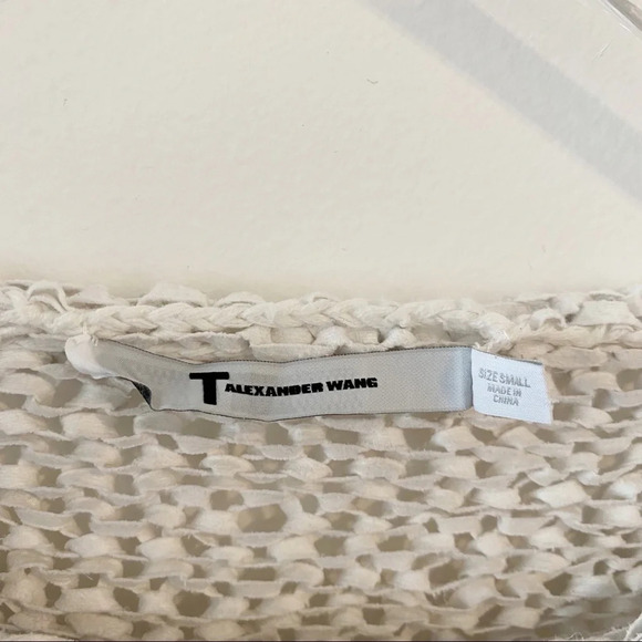 Alexander Wang Striped Crop Knit Sweater Small - Picture 6 of 6